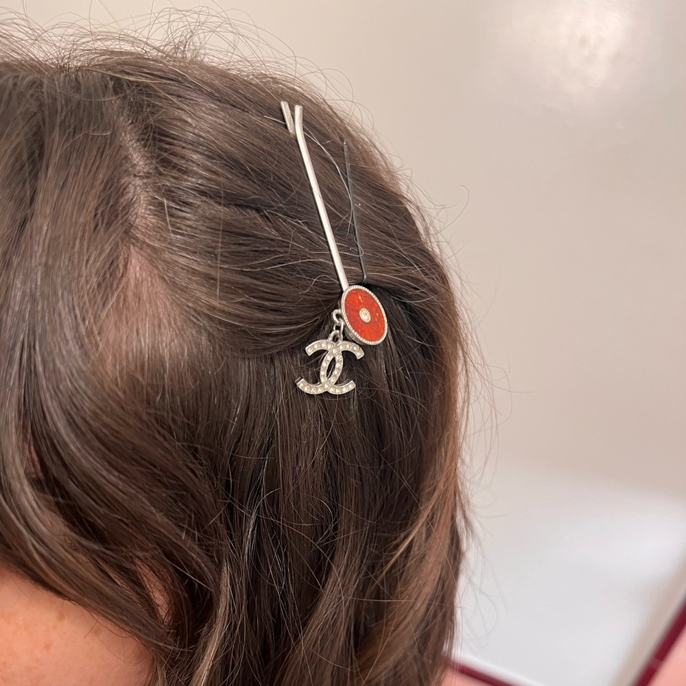 Authentic Chanel 2002 Bobby Pin Hair Clip